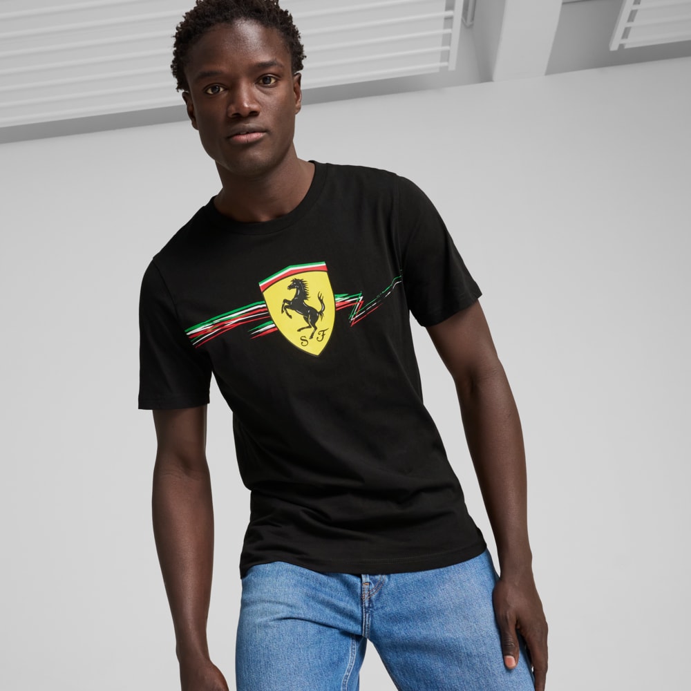 Imagen PUMA Polera Scuderia Ferrari Race Big Shield para hombre #1