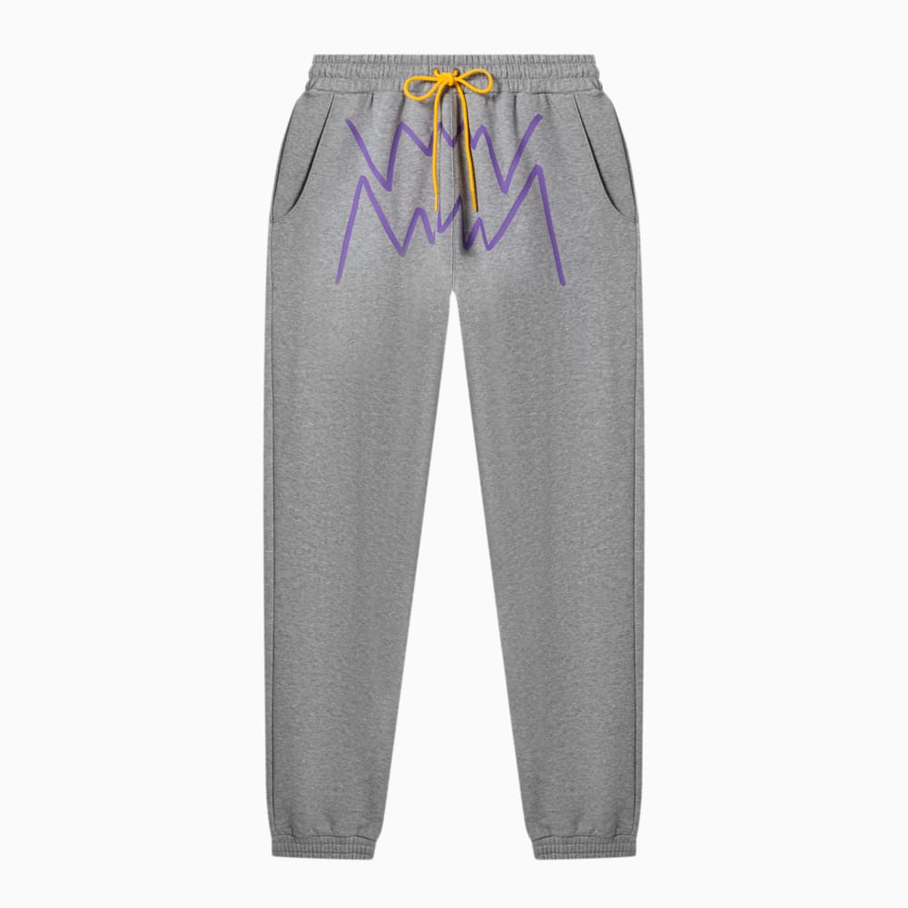 Изображение Puma Брюки спортивные Jaws Core Basketball Sweat Pants 2.0 Men #1: Medium Gray Heather