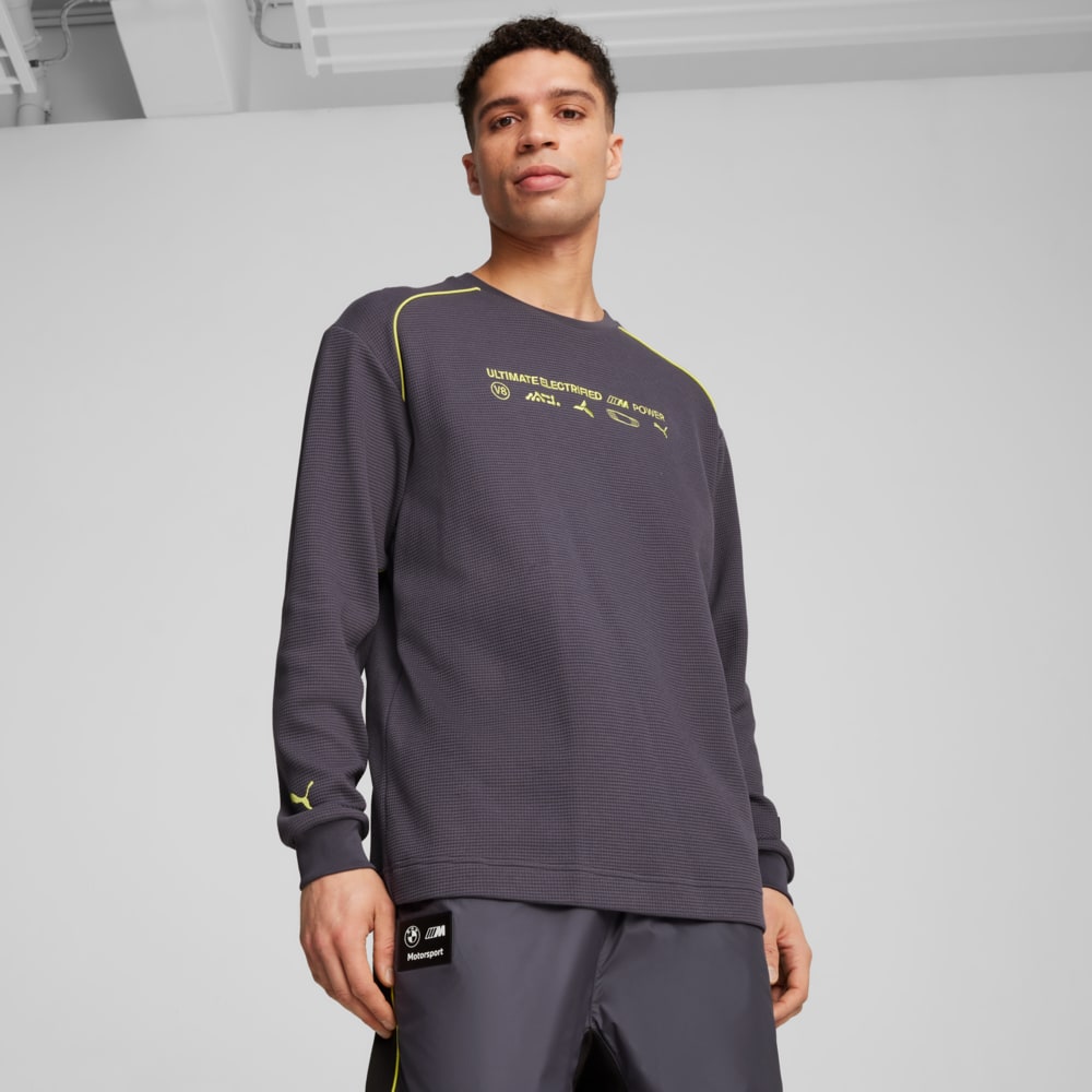 Изображение Puma Лонгслив BMW M Motorsport Statement Long Sleeve Tee Men #1: Galactic Gray