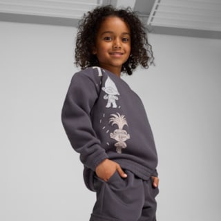 Изображение Puma Детский свитшот PUMA x TROLLS Graphic Crew Sweat Kids
