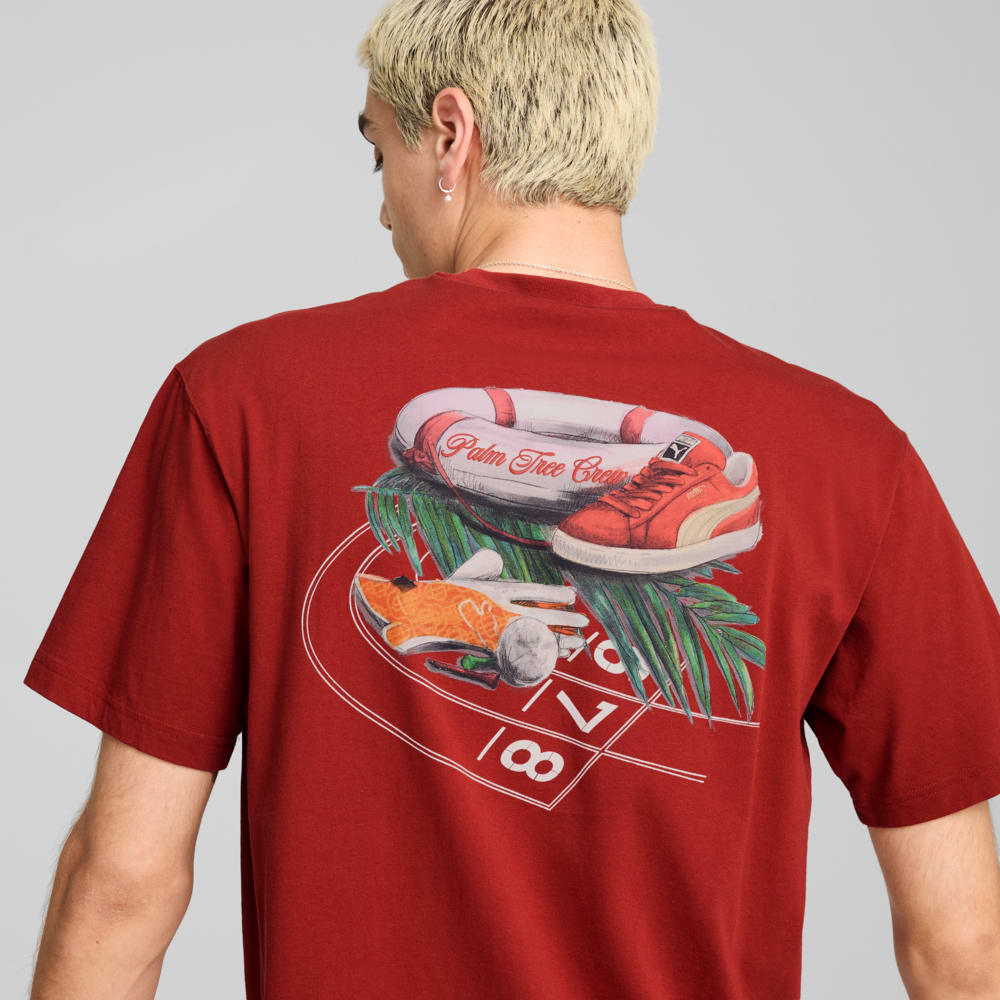 Изображение Puma Футболка PUMA x PALM TREE CREW Graphic Tee Men #2: Mars Red
