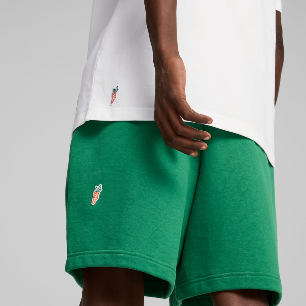 Green puma shorts best sale