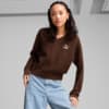 Зображення Puma Світшот T7 Knitted V-Neck Crew Women #1: Espresso Brown