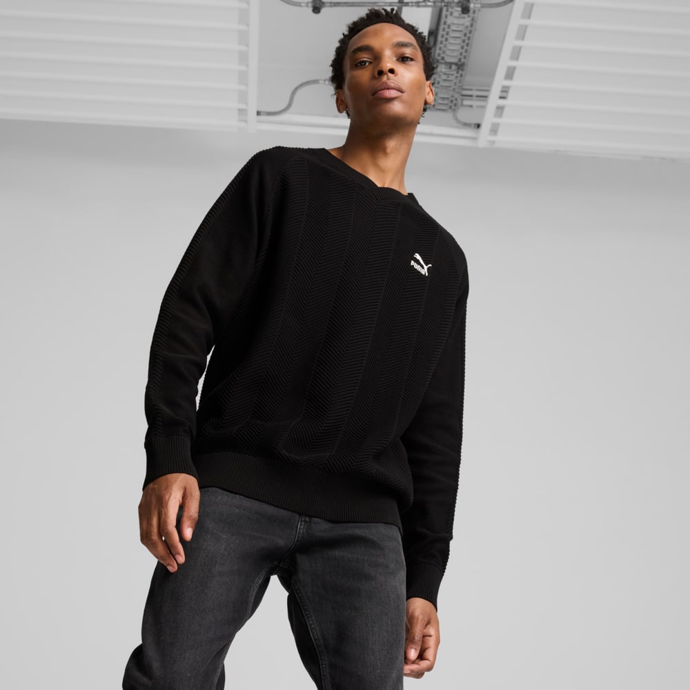 Изображение Puma Свитшот T7 V-Neck Crew Men #1: Puma Black