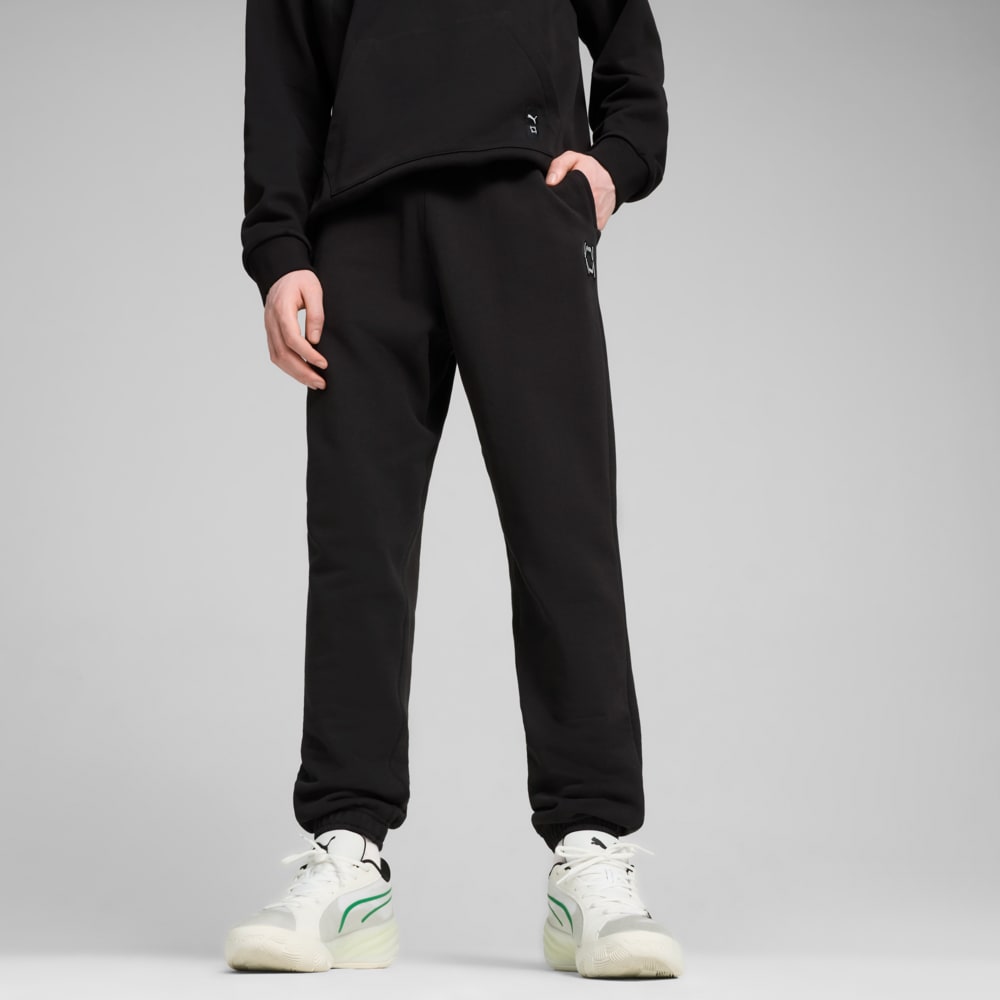 Изображение Puma Брюки спортивные Pivot Basketball Sweat Pants Men #1: Puma Black