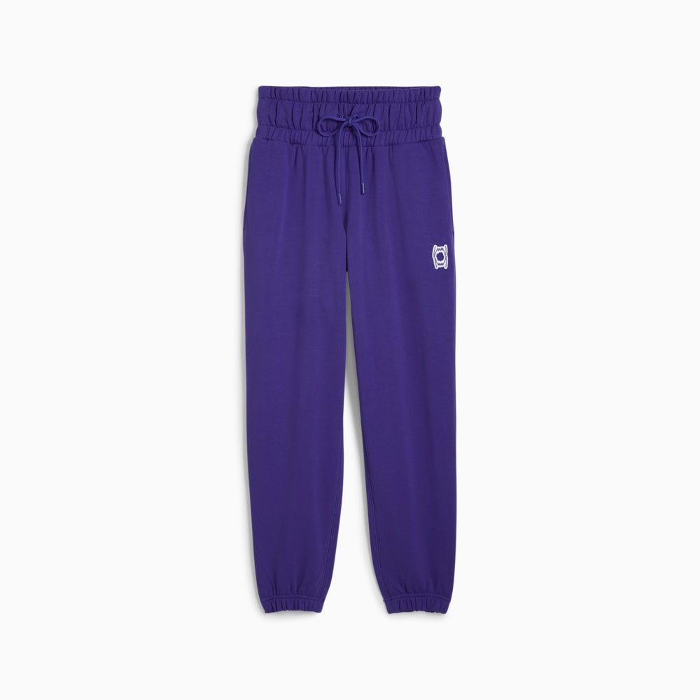 Изображение Puma Брюки спортивные Pivot Basketball Sweat Pants Women #1: Lapis Lazuli