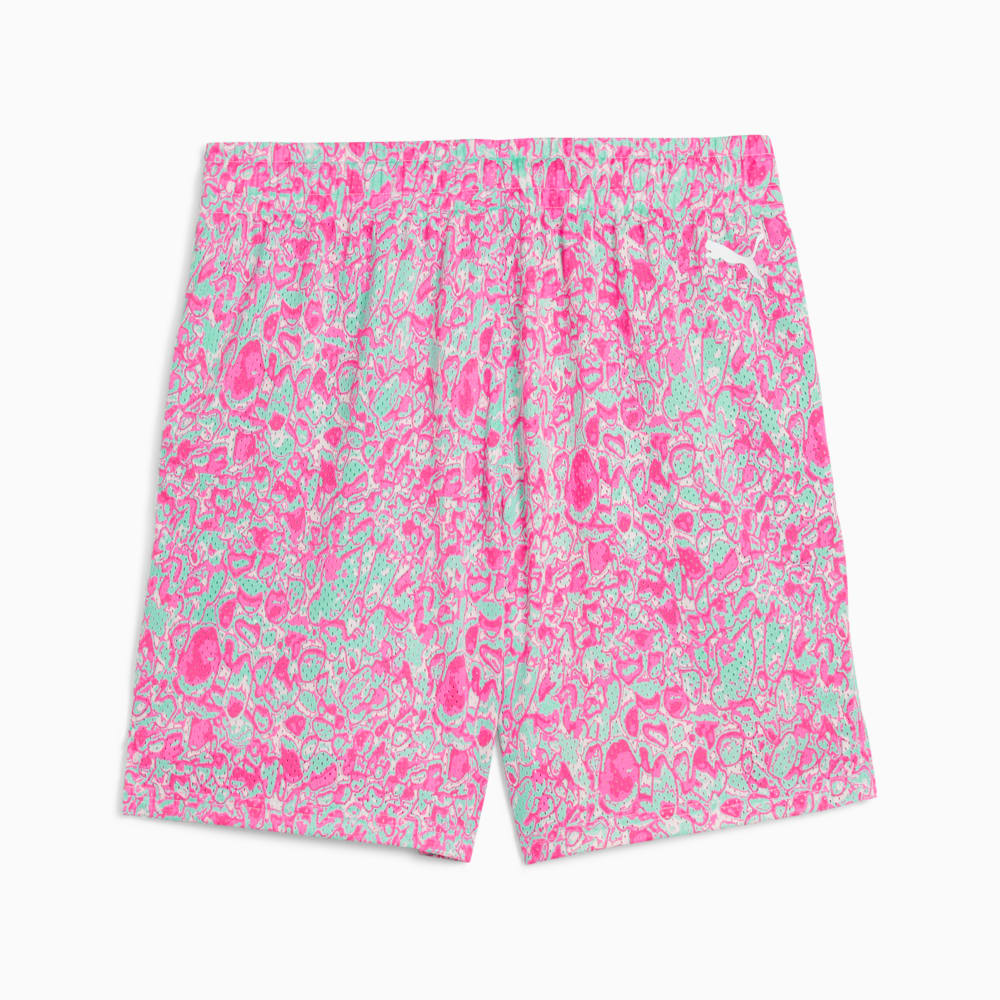 Изображение Puma Шорты Melo Miami Basketball Shorts Men #2: Electric Peppermint-AOP