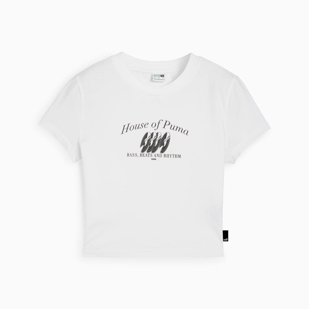 Image PUMA Camiseta Baby Look GRAPHICS MUSIC Feminina #3