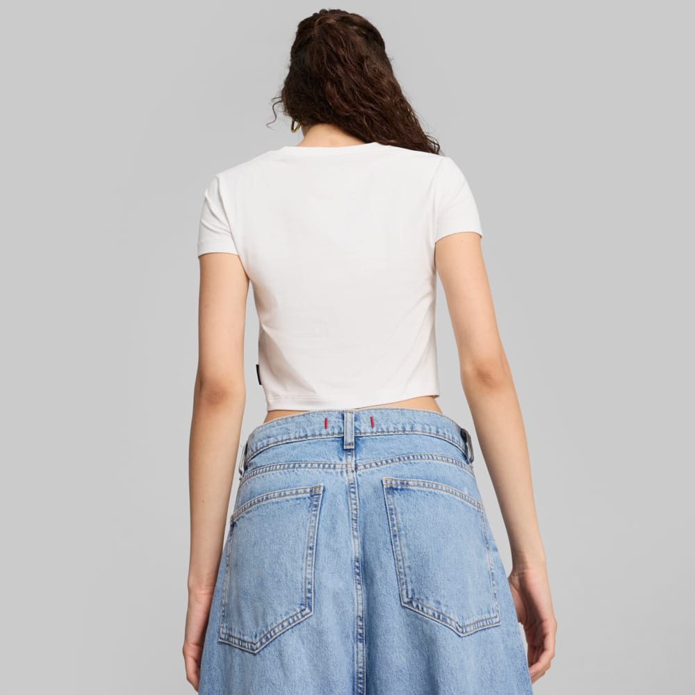 Зображення Puma Топ GRAPHICS SNACK Baby Tee Women #2: Puma White