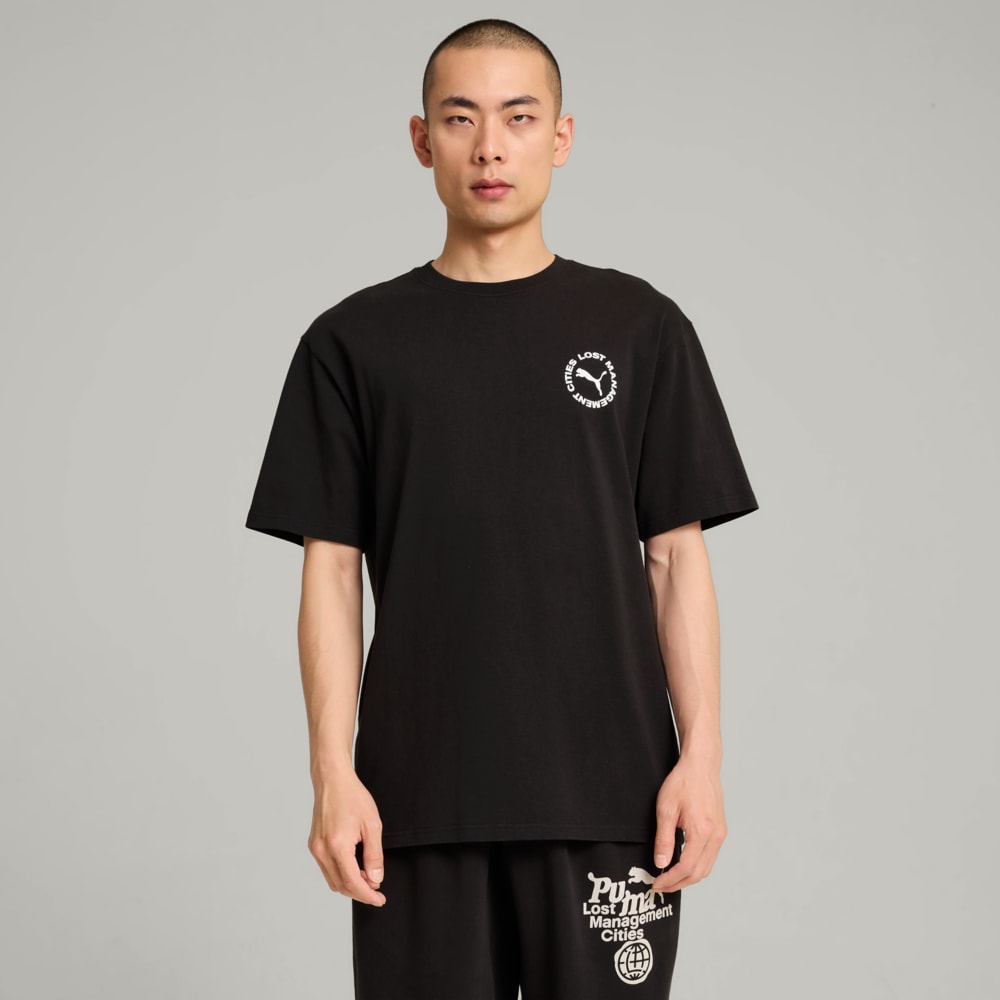 Изображение Puma Футболка PUMA x LMC Cat Tee Men #1: Puma Black