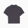 Imagen PUMA Polera crop con cuello piqué CLASSICS Baby Tee para mujer #5
