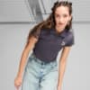 Imagen PUMA Polera crop con cuello piqué CLASSICS Baby Tee para mujer #1