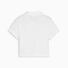 Imagen PUMA Polera crop con cuello piqué CLASSICS Baby Tee para mujer #5