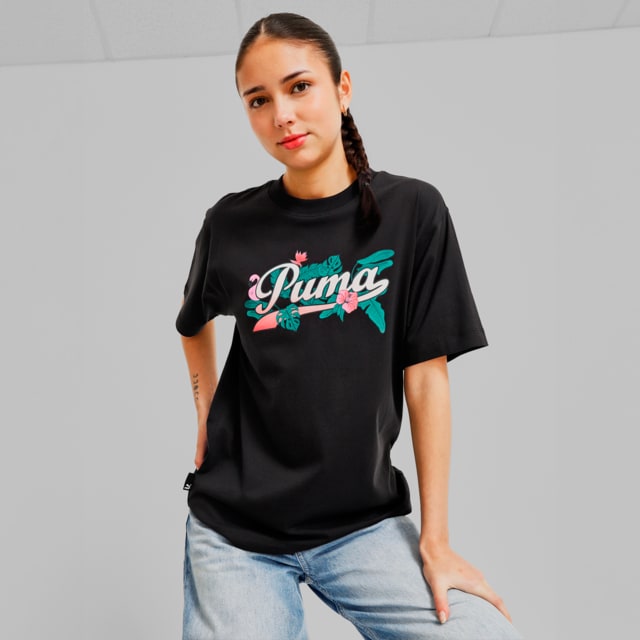 Imagen PUMA Polera tipo polo Graphic Floral para mujer