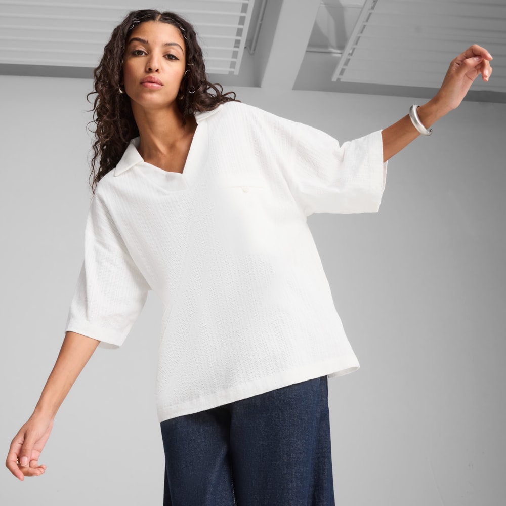 Зображення Puma Поло YONA Oversized Polo Women #1: Puma White