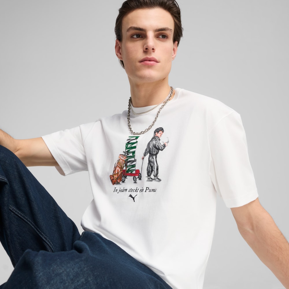 Изображение Puma Футболка GRAPHICS PUMA Boy Tee Men #2: Puma White