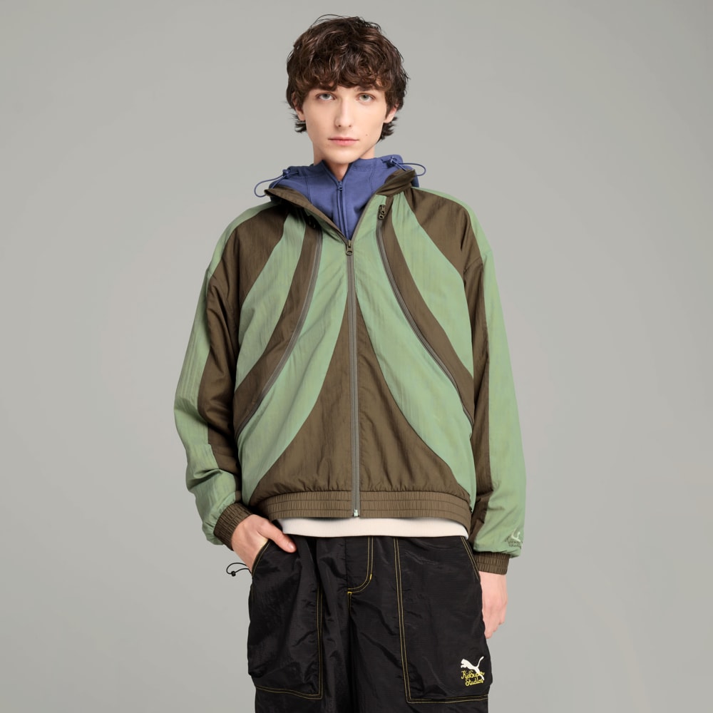 Изображение Puma Ветровка PUMA x KIDSUPER Windbreaker Men #1: Dusty Green