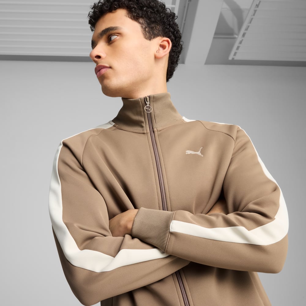 Изображение Puma Олимпийка T7 ALWAYS ON Track Jacket Men #2: Totally Taupe