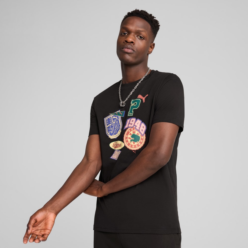 Изображение Puma Футболка SPORTS LEGACY Front Graphic Tee Men #1: Puma Black