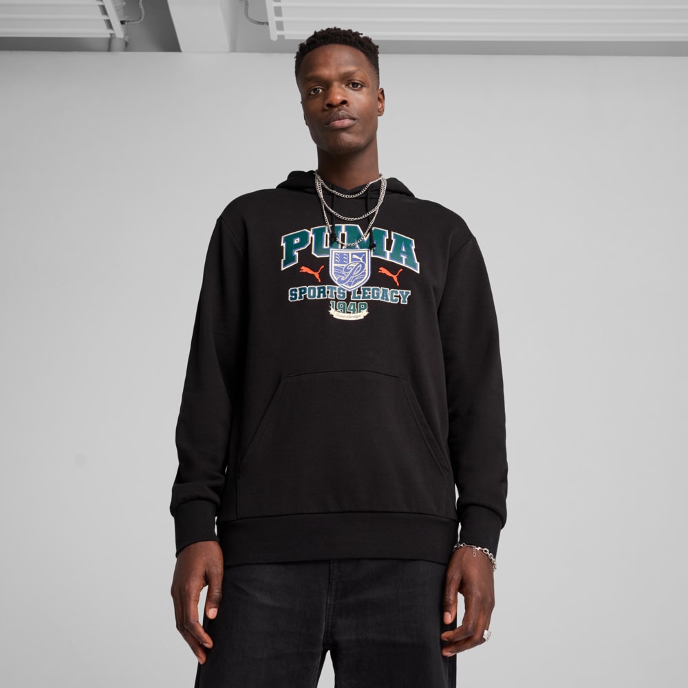 Зображення Puma Худі SPORTS LEGACY Graphic Hoodie Men #1: Puma Black