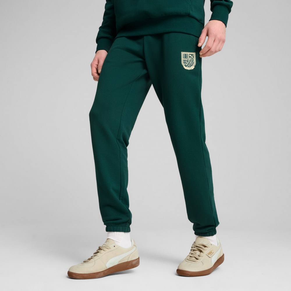 Изображение Puma Брюки SPORTS LEGACY Graphic Sweatpants Men #1: Dark Myrtle