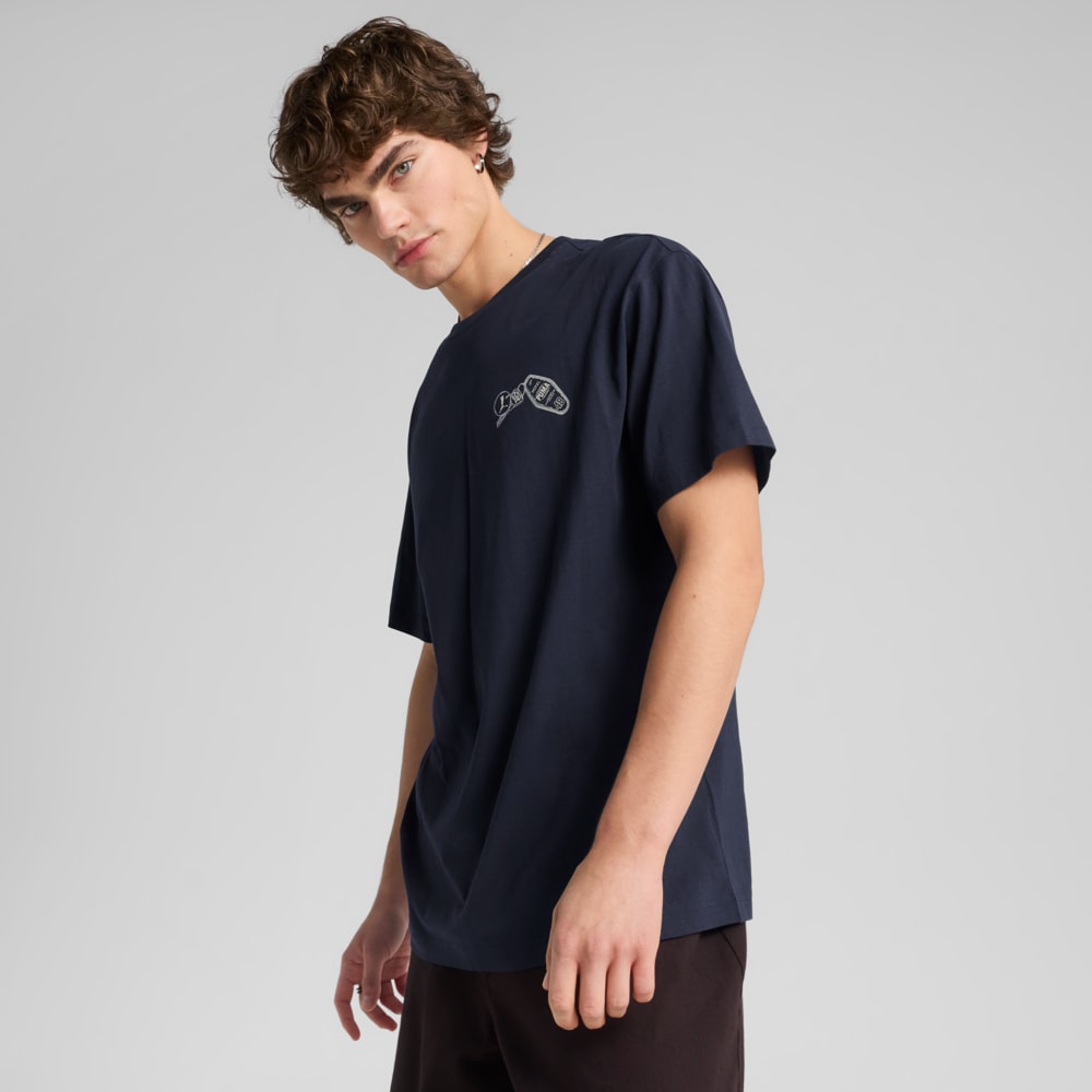 Изображение Puma Футболка GRAPHICS PUMA Hotel Relaxed Tee Men #1: new navy
