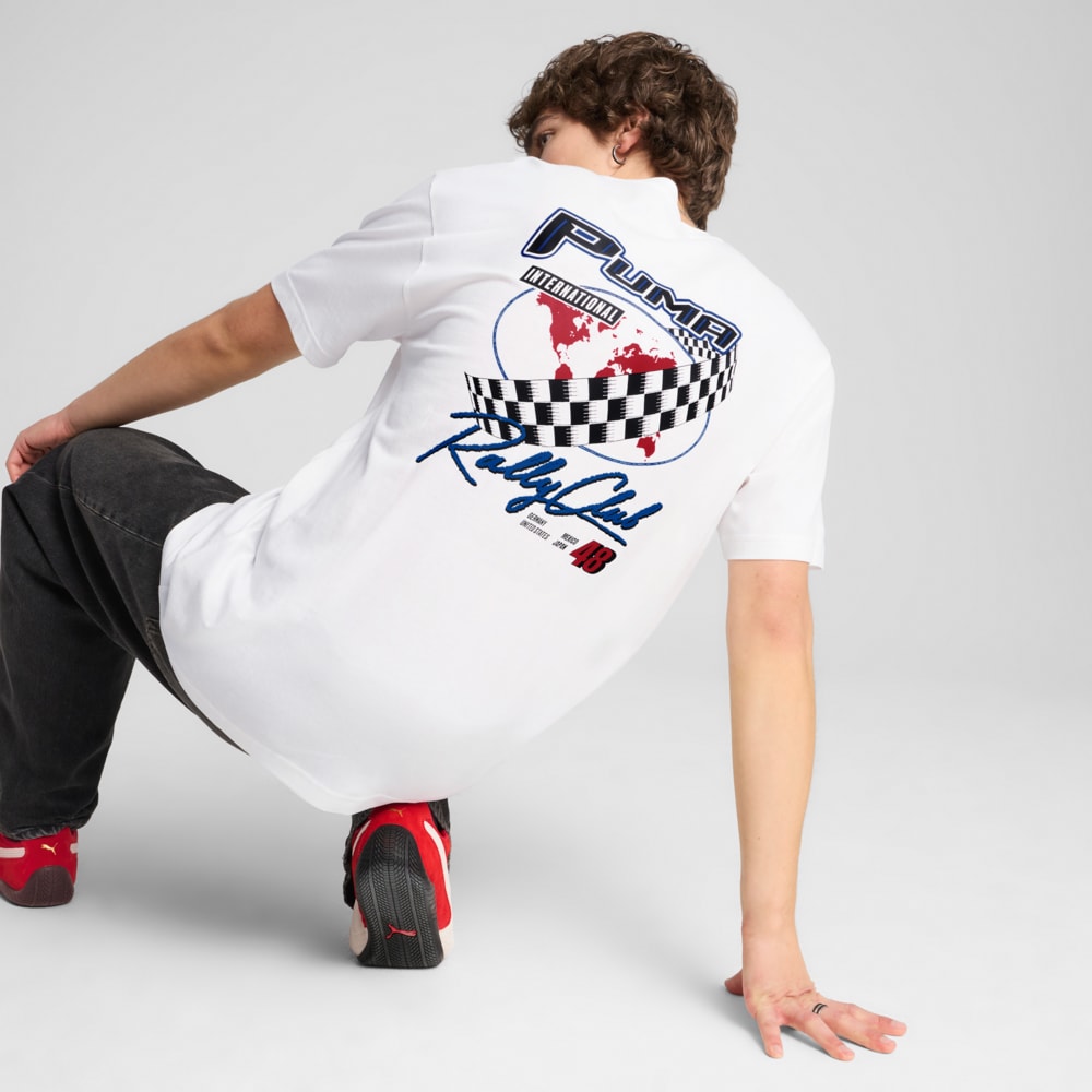 Изображение Puma Футболка GRAPHICS PUMA Moto Relaxed Tee Men #2: Puma White