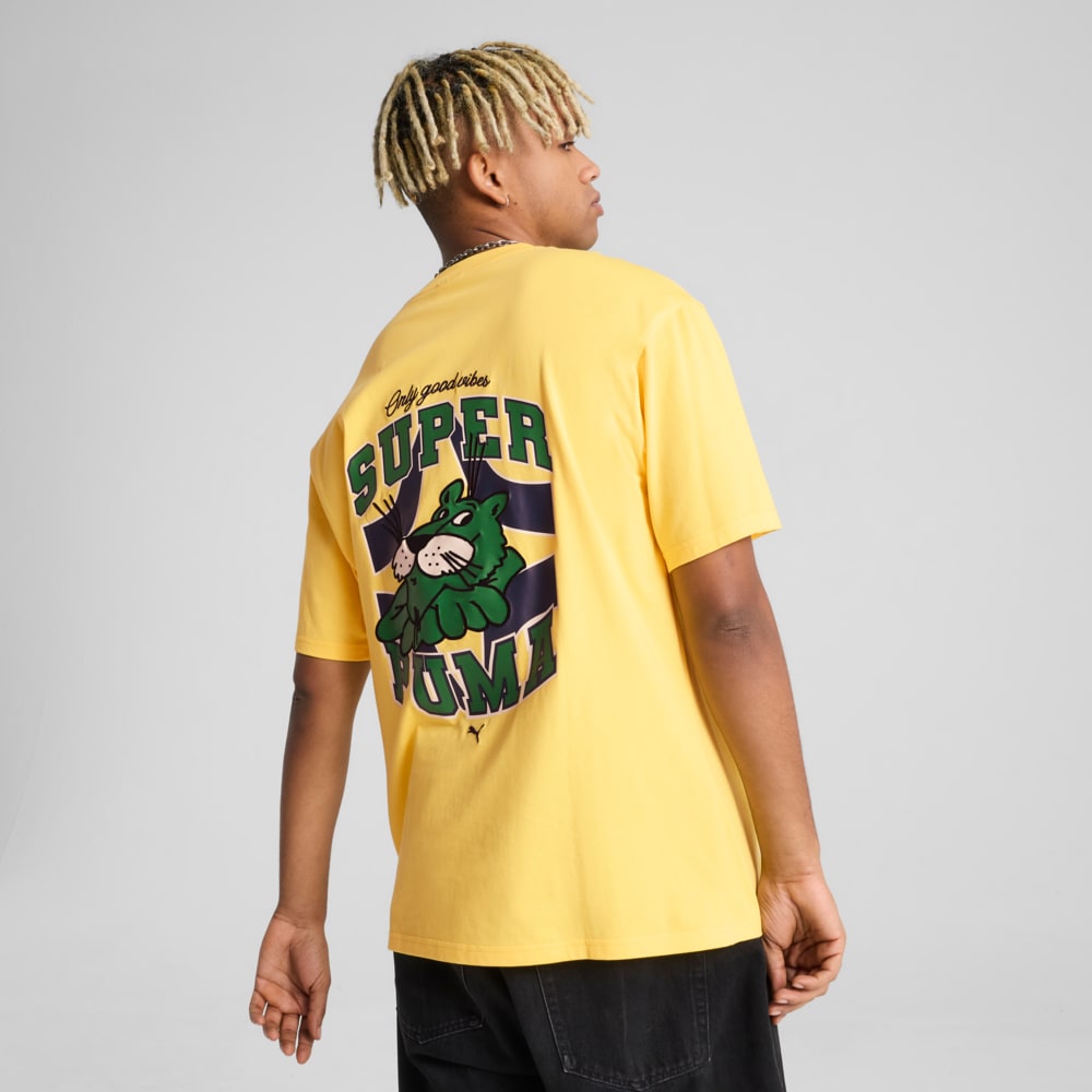 Изображение Puma Футболка GRAPHICS Super PUMA Relaxed Tee Men #2: Sunny Yellow