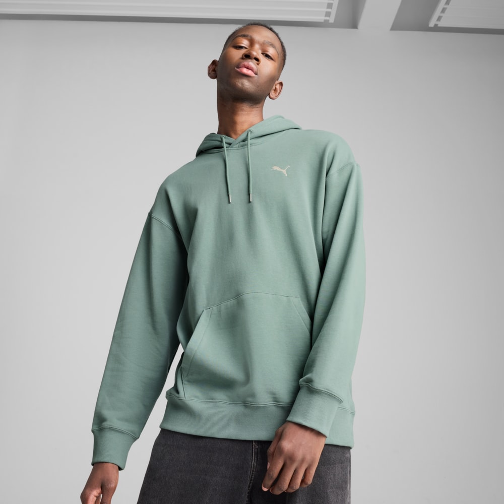 Зображення Puma Худі WARDROBE ESS Relaxed Hoodie Men #1: Green Moon