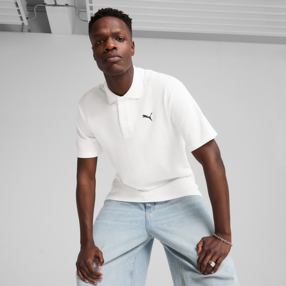Зображення Puma Поло WARDROBE ESS Pique Relaxed Polo Men #1: Puma White
