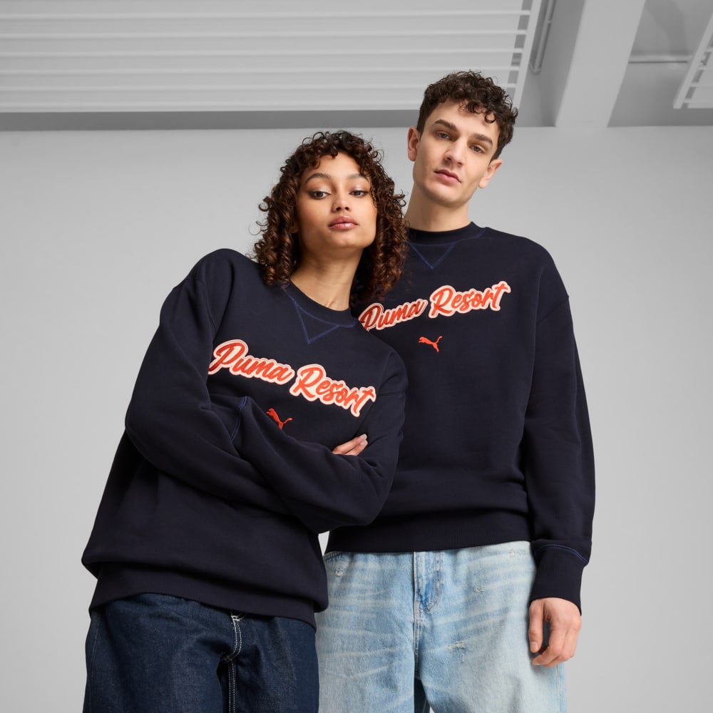Зображення Puma Світшот PREMIUM ESS Relaxed Graphic Crew Unisex #1: new navy