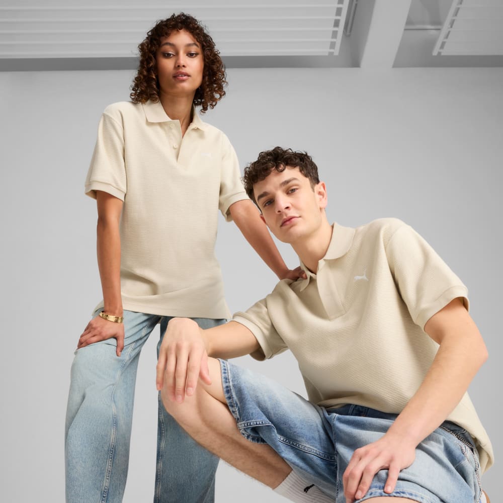 Изображение Puma Поло PREMIUM ESS Relaxed Jacquard Polo Unisex #1: Alpine Snow