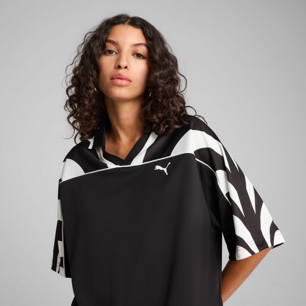Изображение Puma Футболка FUTURE.PUMA.ARCHIVE Relaxed Football Jersey Unisex #2: Puma Black