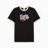 Изображение Puma Футболка FUTURE.PUMA.ARCHIVE Graphic Ringer Tee Men #4: PUMA Black-Blue Crystal