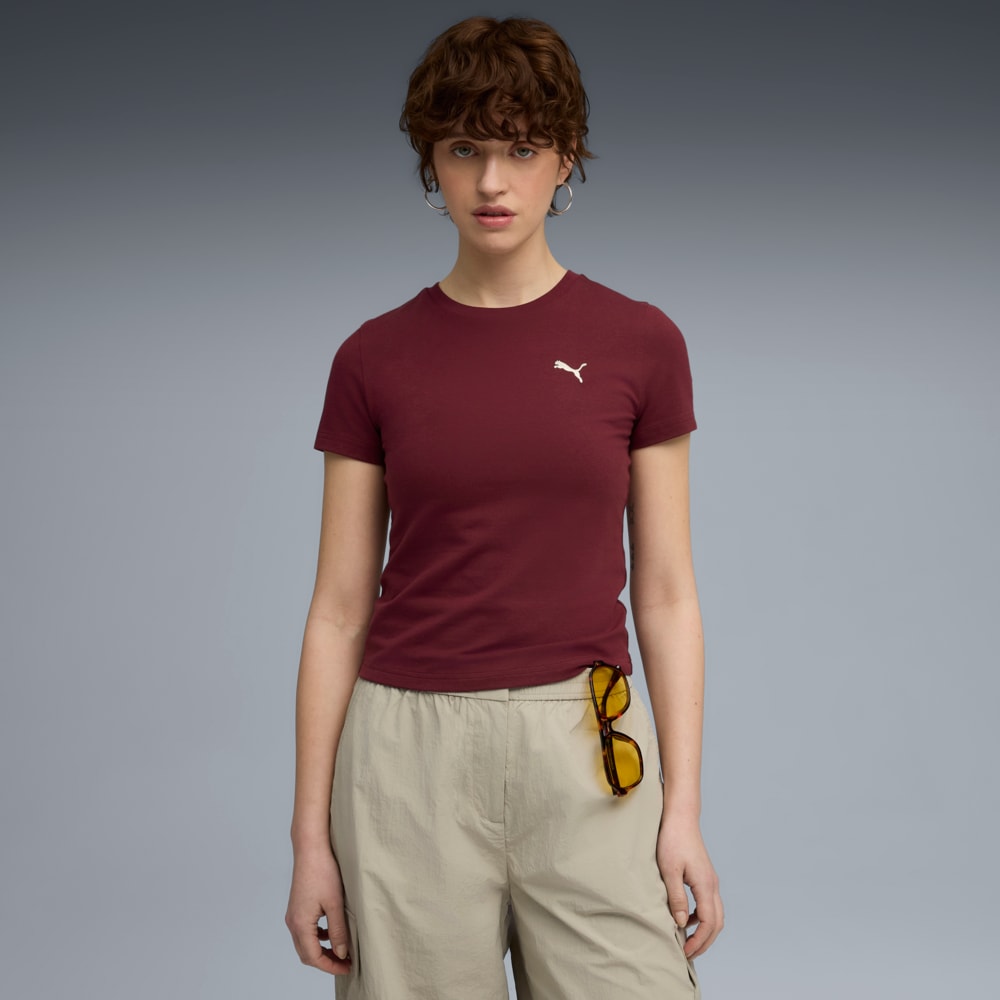 Imagen PUMA Polera semi-ajustada Essentials para mujer #1