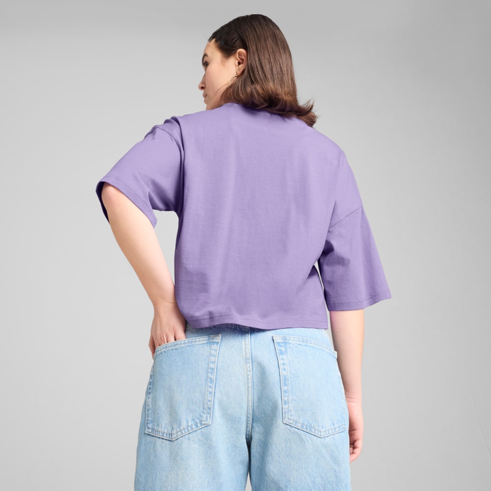 Изображение Puma Футболка WARDROBE ESS Oversized Short Tee Women #2: Lavender Alert