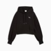 Зображення Puma Худі WARDROBE ESS Relaxed Cropped Hoodie Women #6: Puma Black