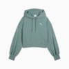 Зображення Puma Худі WARDROBE ESS Relaxed Cropped Hoodie Women #6: Green Moon