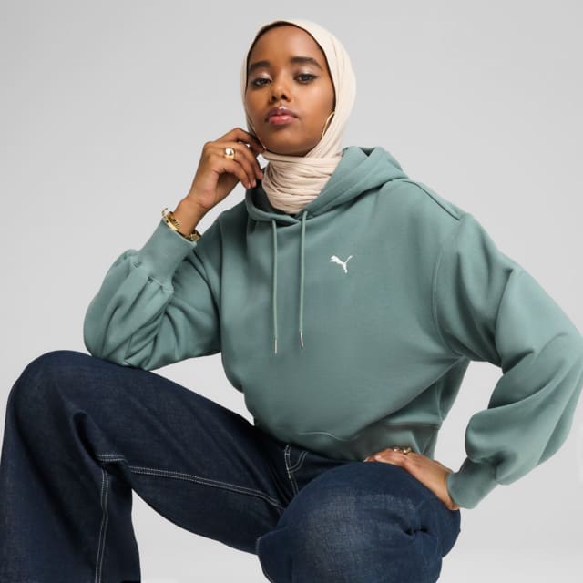 Imagen PUMA Polerón corto WARDROBE Essentials para mujer