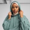 Зображення Puma Худі WARDROBE ESS Relaxed Cropped Hoodie Women #2: Green Moon