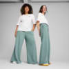 Зображення Puma Штани Wardrobe Essentials Relaxed Wide Leg Sweatpants Women #1: Green Moon