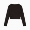 Изображение Puma Лонгслив WARDROBE ESS Longsleeve Baby Tee Women #5: Puma Black