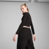 Изображение Puma Лонгслив WARDROBE ESS Longsleeve Baby Tee Women #2: Puma Black