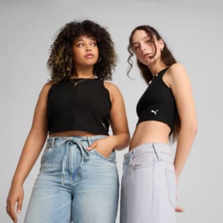 Зображення Puma Топ WARDROBE ESS Ribbed Crop Top Women