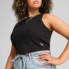 Изображение Puma Топ WARDROBE ESS Ribbed Crop Top Women #5: Puma Black