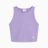Изображение Puma Топ WARDROBE ESS Ribbed Crop Top Women #1: Lavender Alert