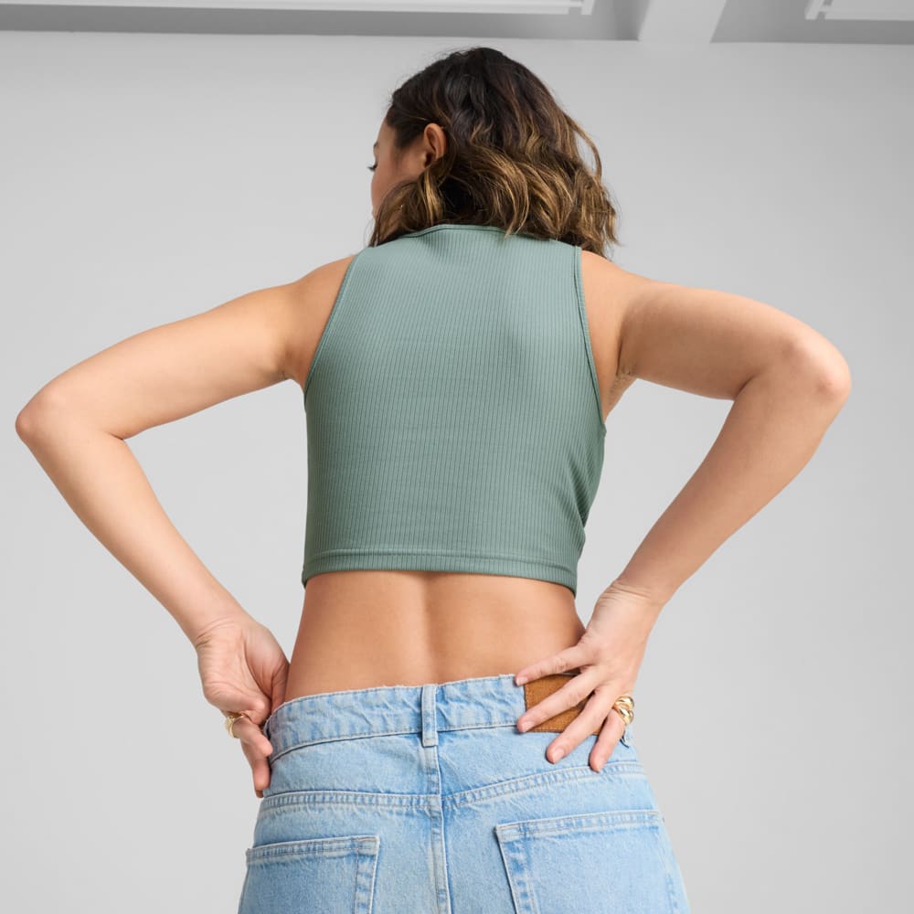Image PUMA Top Wardrobe ESS Ribbed Crop Feminino #2