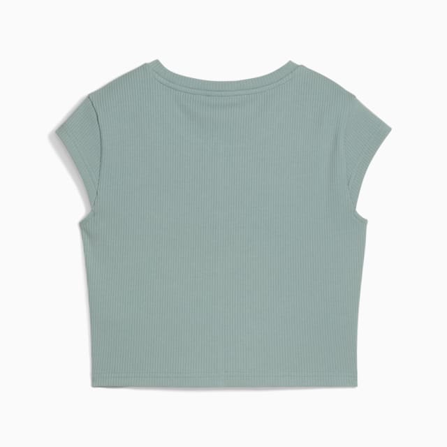 Image PUMA Camiseta Baby Look Wardrobe Essentials Ribbed Feminina