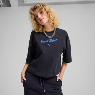 Изображение Puma Футболка PREMIUM ESS Oversized Graphic Tee Women