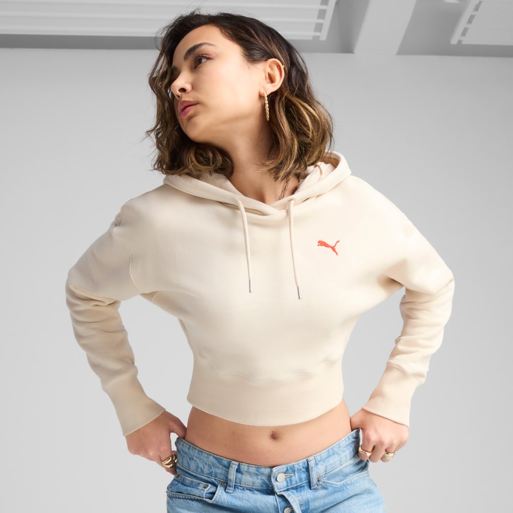 Зображення Puma Худі PREMIUM ESS Relaxed Graphic Hoodie Women #1: Alpine Snow